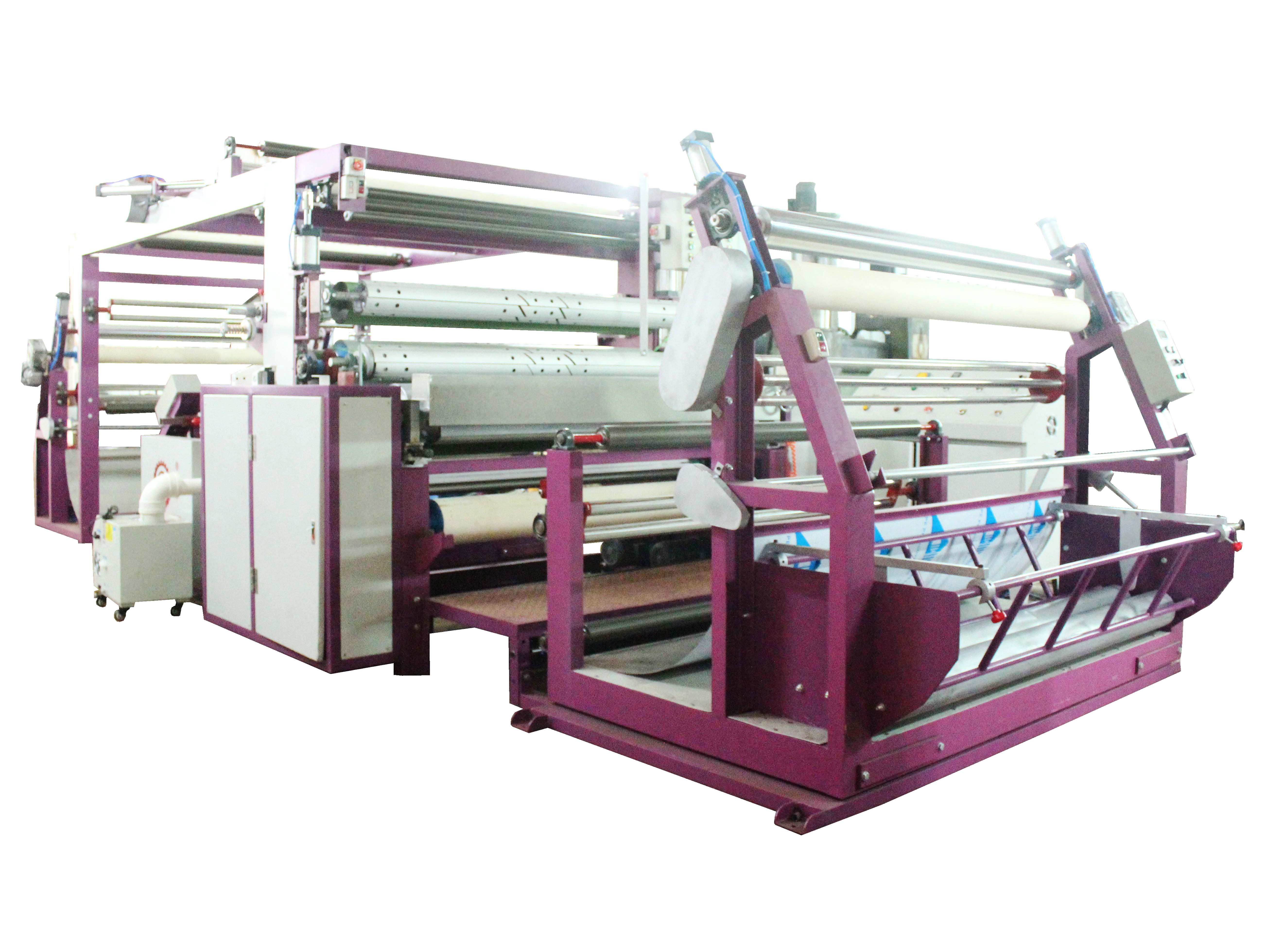 PUR熱熔膠復(fù)合機(jī)客戶現(xiàn)場(chǎng)